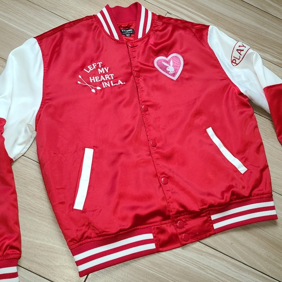 Playboy by Pacsun Jock Varsity Playboy L.A. Left My Heart In L.A. Womens XS/S - Picture 4 of 9